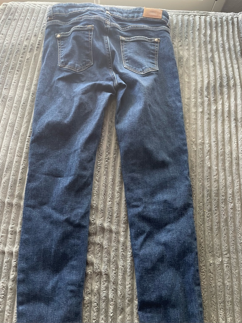 Zara Slim Straight Jeans in Deep Indigo